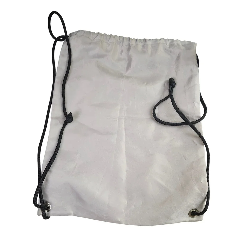 Hunter Original Grey Nylon Drawstring Backpack Cinch Bag Logo Sport Gym Sackpack